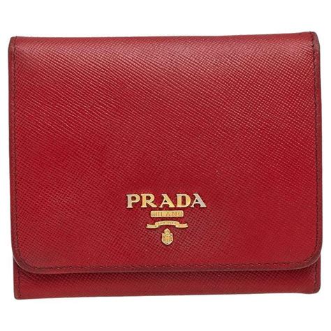 prada saffiano compact wallet|Prada saffiano wallet sale.